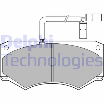 LP903 DELPHI Комплект тормозных колодок, дисковый тормоз