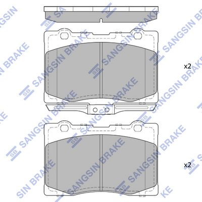 SP4175 Hi-Q Комплект тормозных колодок, дисковый тормоз