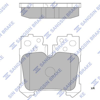 SP2301 Hi-Q Комплект тормозных колодок, дисковый тормоз