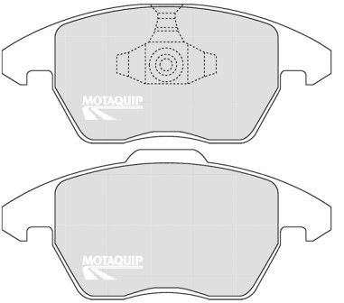 LVXL1254 MOTAQUIP Комплект тормозных колодок, дисковый тормоз