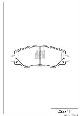 D2274H MK Kashiyama Комплект тормозных колодок, дисковый тормоз