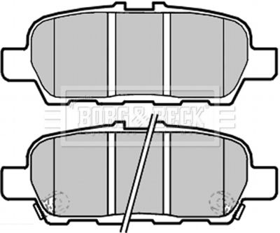 BBP2283 BORG & BECK Комплект тормозных колодок, дисковый тормоз