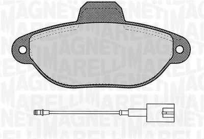 363916060454 MAGNETI MARELLI Комплект тормозных колодок, дисковый тормоз