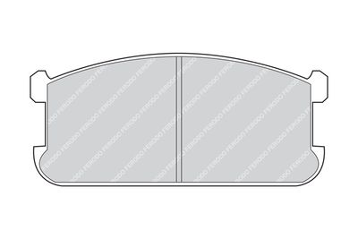 FDB230 FERODO Комплект тормозных колодок, дисковый тормоз