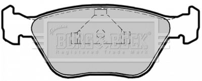 BBP1475 BORG & BECK Комплект тормозных колодок, дисковый тормоз