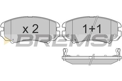 BP3146 BREMSI Комплект тормозных колодок, дисковый тормоз