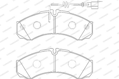 WBP29121C WAGNER Комплект тормозных колодок, дисковый тормоз