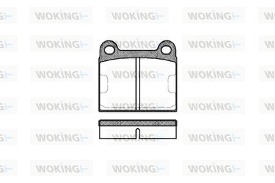 P106360 WOKING Комплект тормозных колодок, дисковый тормоз