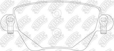 PN0194 NiBK Комплект тормозных колодок, дисковый тормоз