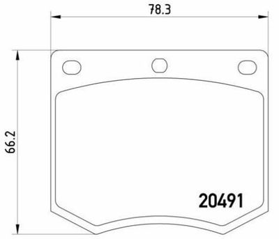 P24002 BREMBO Комплект тормозных колодок, дисковый тормоз