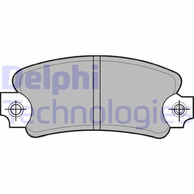 LP99 DELPHI Комплект тормозных колодок, дисковый тормоз