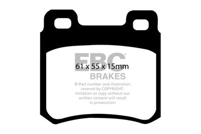 DP2671 EBC Brakes Комплект тормозных колодок, дисковый тормоз