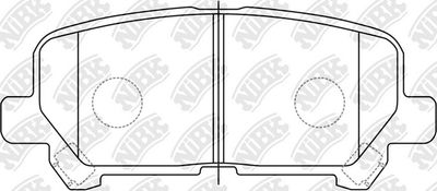 PN28002 NiBK Комплект тормозных колодок, дисковый тормоз