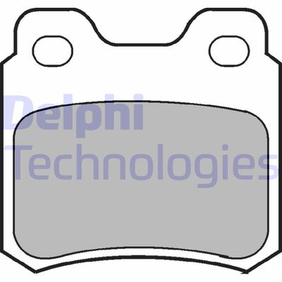 LP713 DELPHI Комплект тормозных колодок, дисковый тормоз