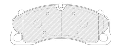 FDB5267 FERODO Комплект тормозных колодок, дисковый тормоз