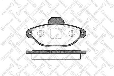 425020SX STELLOX Комплект тормозных колодок, дисковый тормоз