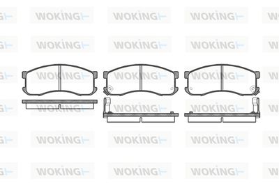 P213302 WOKING Комплект тормозных колодок, дисковый тормоз