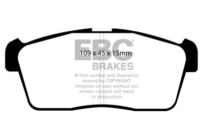 DP1344 EBC Brakes Комплект тормозных колодок, дисковый тормоз