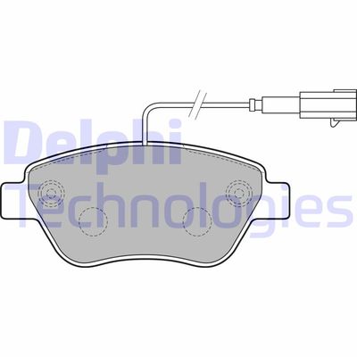 LP2276 DELPHI Комплект тормозных колодок, дисковый тормоз