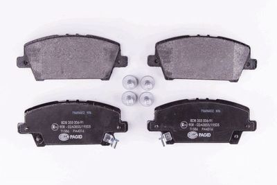 8DB355006911 HELLA PAGID Комплект тормозных колодок, дисковый тормоз