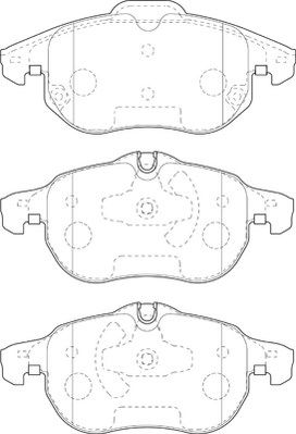 2135196 Omnicraft Комплект тормозных колодок, дисковый тормоз