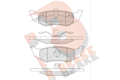 RB1114 R BRAKE Комплект тормозных колодок, дисковый тормоз