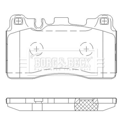 BBP2653 BORG & BECK Комплект тормозных колодок, дисковый тормоз