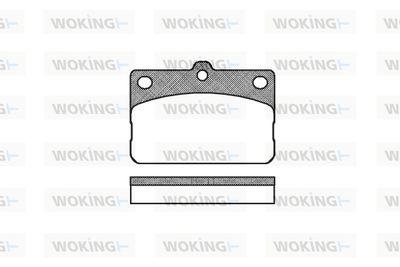 P192300 WOKING Комплект тормозных колодок, дисковый тормоз