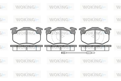 P044302 WOKING Комплект тормозных колодок, дисковый тормоз