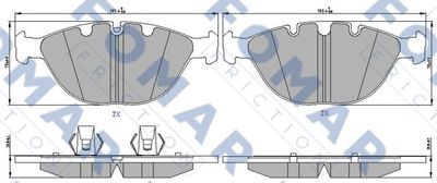 FO228583 FOMAR Friction Комплект тормозных колодок, дисковый тормоз