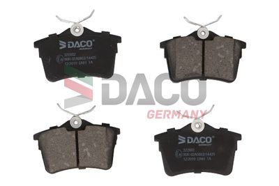 322802 DACO Germany Комплект тормозных колодок, дисковый тормоз