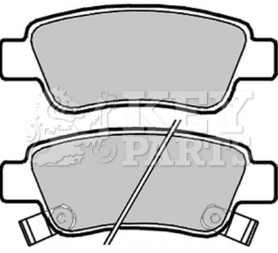 KBP2072 KEY PARTS Комплект тормозных колодок, дисковый тормоз