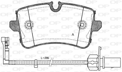 BPA134310 OPEN PARTS Комплект тормозных колодок, дисковый тормоз