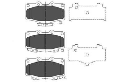 KBP9054 KAVO PARTS Комплект тормозных колодок, дисковый тормоз