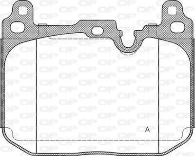 BPA149120 OPEN PARTS Комплект тормозных колодок, дисковый тормоз