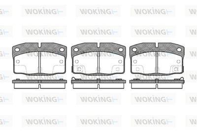 P398302 WOKING Комплект тормозных колодок, дисковый тормоз