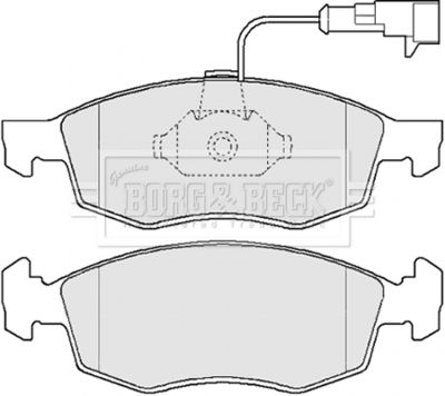 BBP2162 BORG & BECK Комплект тормозных колодок, дисковый тормоз