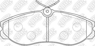 PN2213 NiBK Комплект тормозных колодок, дисковый тормоз