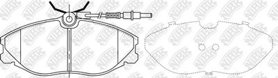 PN0303W NiBK Комплект тормозных колодок, дисковый тормоз