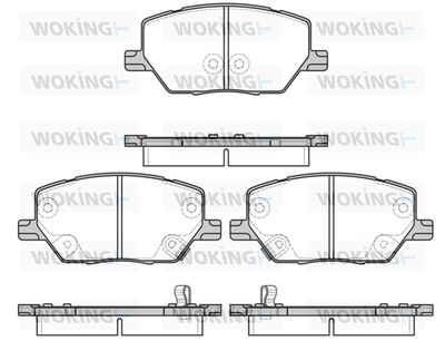 P1740302 WOKING Комплект тормозных колодок, дисковый тормоз