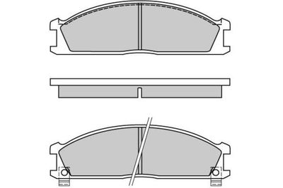 120370 E.T.F. Комплект тормозных колодок, дисковый тормоз