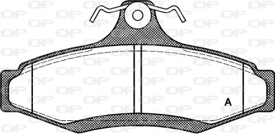 BPA064610 OPEN PARTS Комплект тормозных колодок, дисковый тормоз