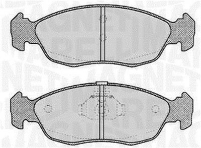 363916060196 MAGNETI MARELLI Комплект тормозных колодок, дисковый тормоз