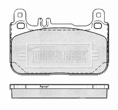 BBP2461 BORG & BECK Комплект тормозных колодок, дисковый тормоз