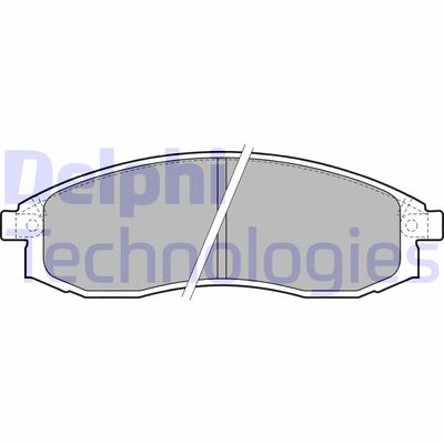 LP1759 DELPHI Комплект тормозных колодок, дисковый тормоз