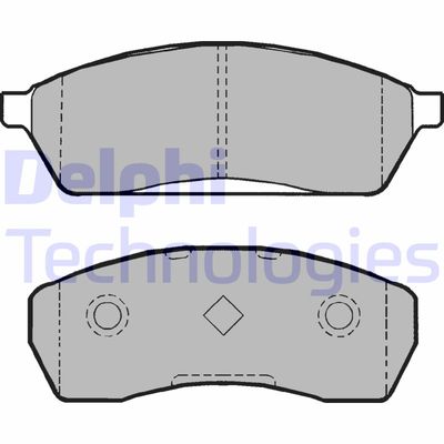 LP1026 DELPHI Комплект тормозных колодок, дисковый тормоз