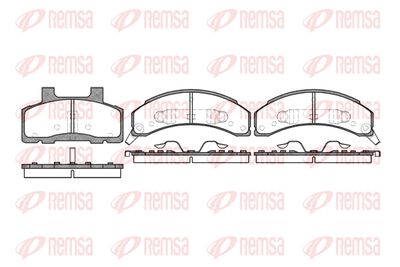 051802 REMSA Комплект тормозных колодок, дисковый тормоз