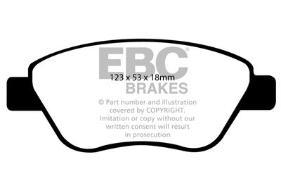 DP21965 EBC Brakes Комплект тормозных колодок, дисковый тормоз