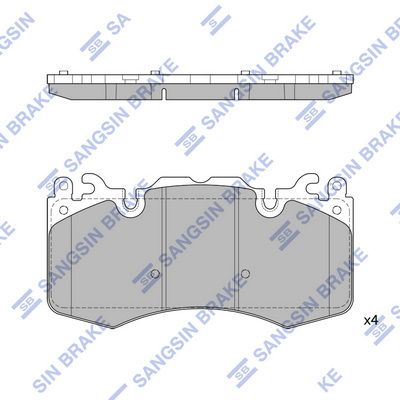 SP2239 Hi-Q Комплект тормозных колодок, дисковый тормоз