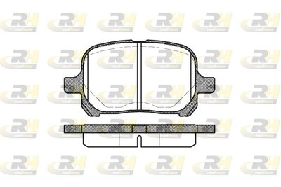 262100 ROADHOUSE Комплект тормозных колодок, дисковый тормоз